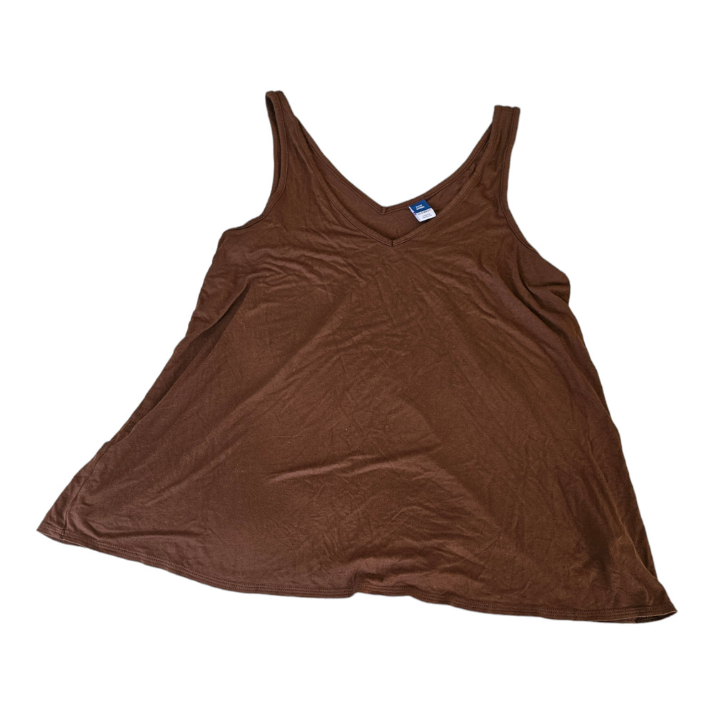 Old Navy Medium Tall Brown V-Neck Tank Top